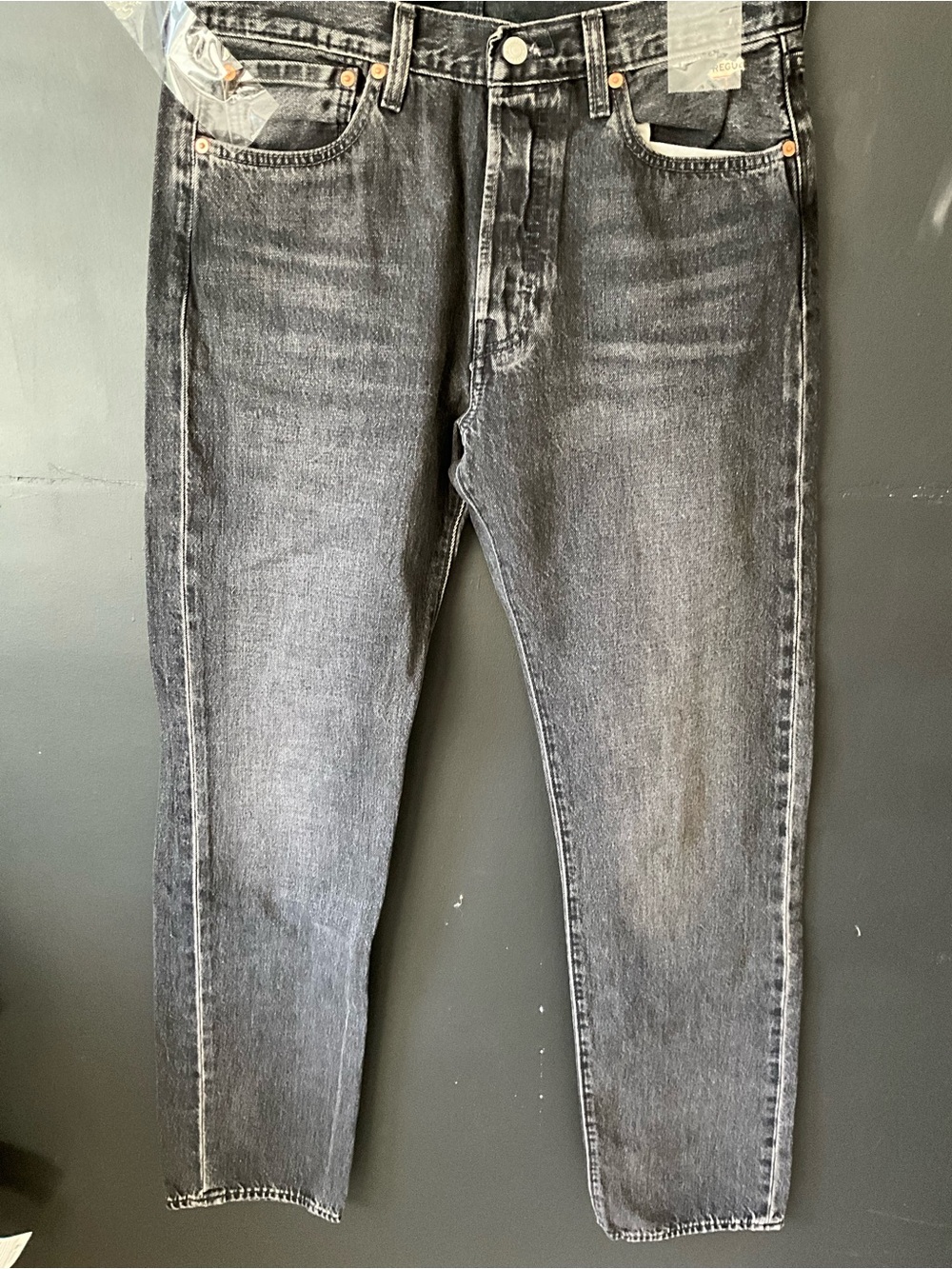 Levi's Men's Washed Black Slim Straight Jeans